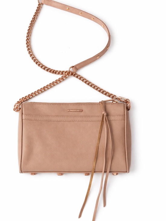 Rebecca Minkoff Handbags - Rebecca Minkoff M.A.C. Light Pink Leather Crossbody Bag with Rose Gold Tone